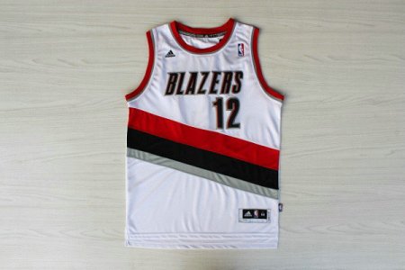 Maillot De Basket Portland Trail Blazers LaMarcus Aldridge 12 Tissus Sportif Fans Edition Blanc
